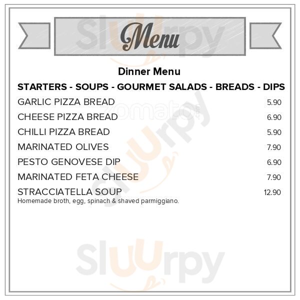Portofino New Plymouth Menu - 1