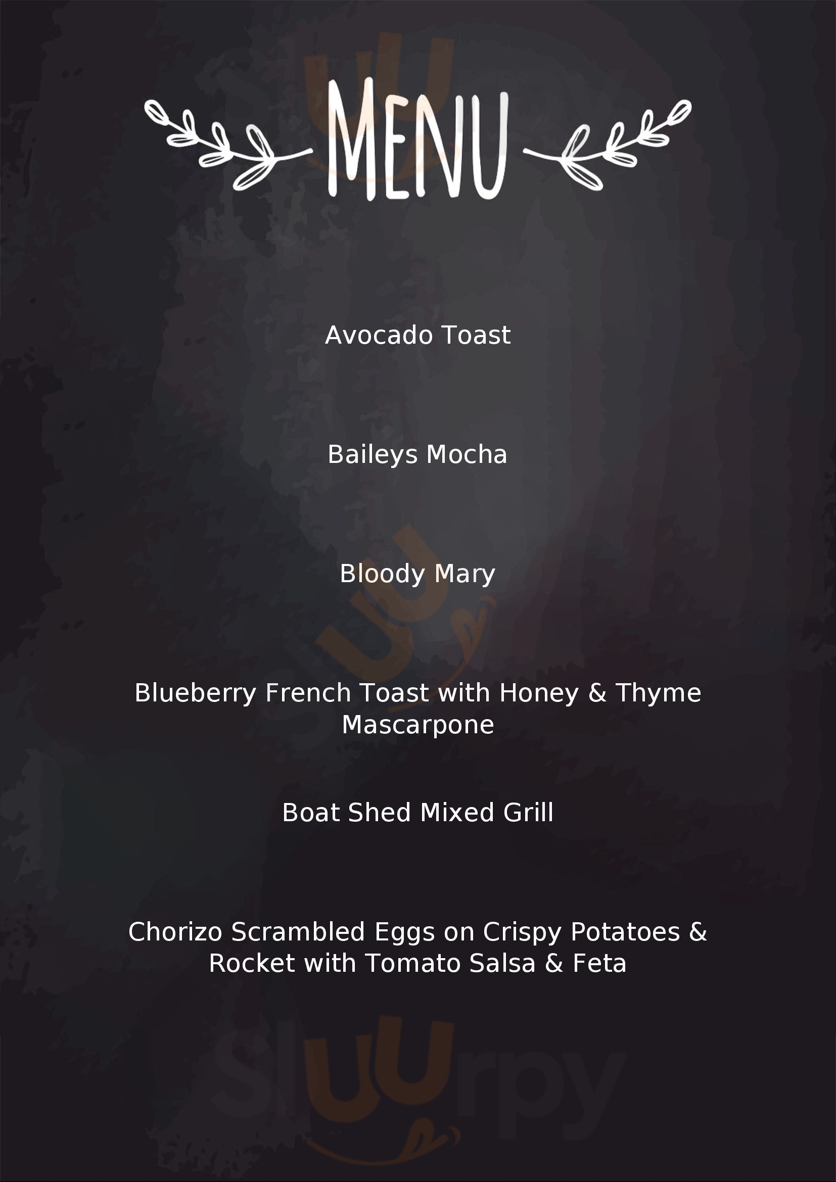 The Boat Shed Cafe And Bistro Frankton Menu - 1
