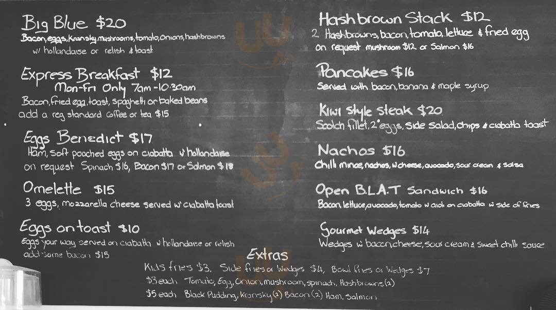 Normablue Cafe Lower Hutt Menu - 1