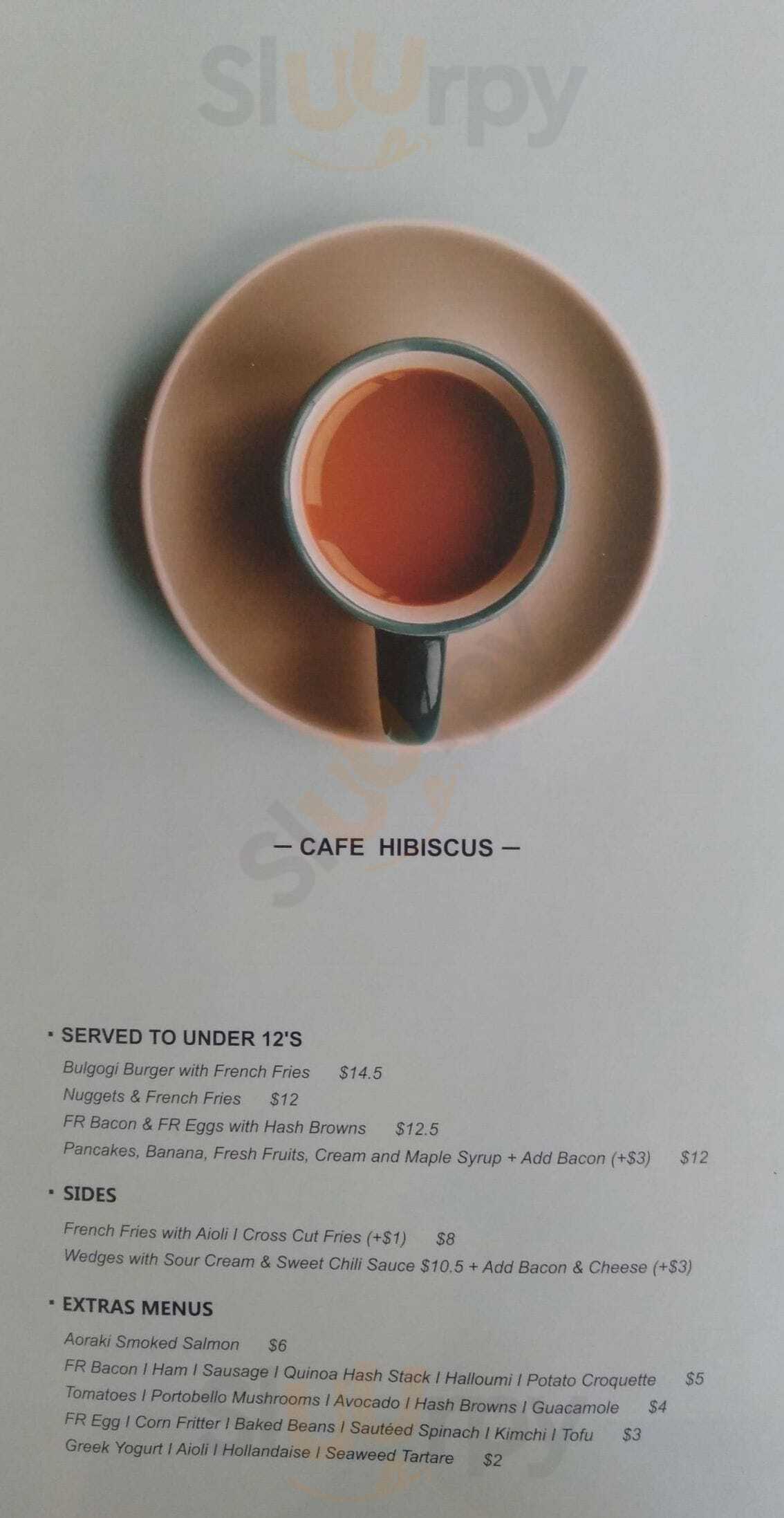 Cafe Hibiscus Auckland Central Menu - 1