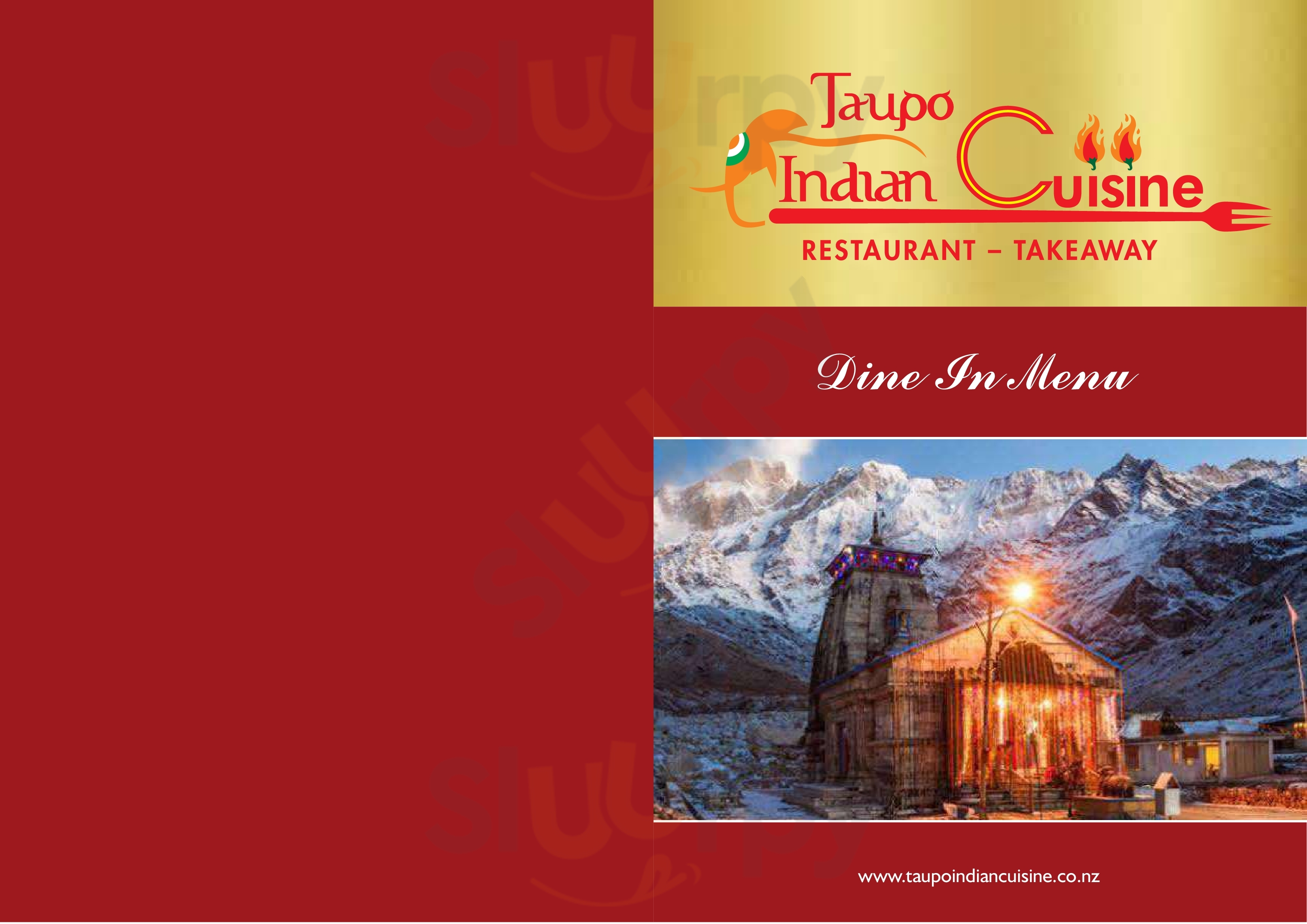 Taupo Indian Cuisine Restaurant & Bar Taupo Menu - 1