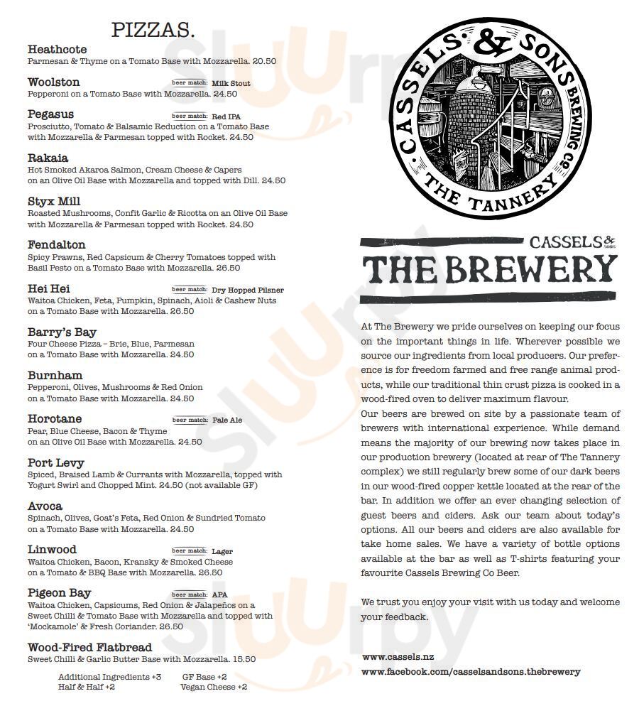 The Brewery Bar & Restaurant Christchurch Menu - 1