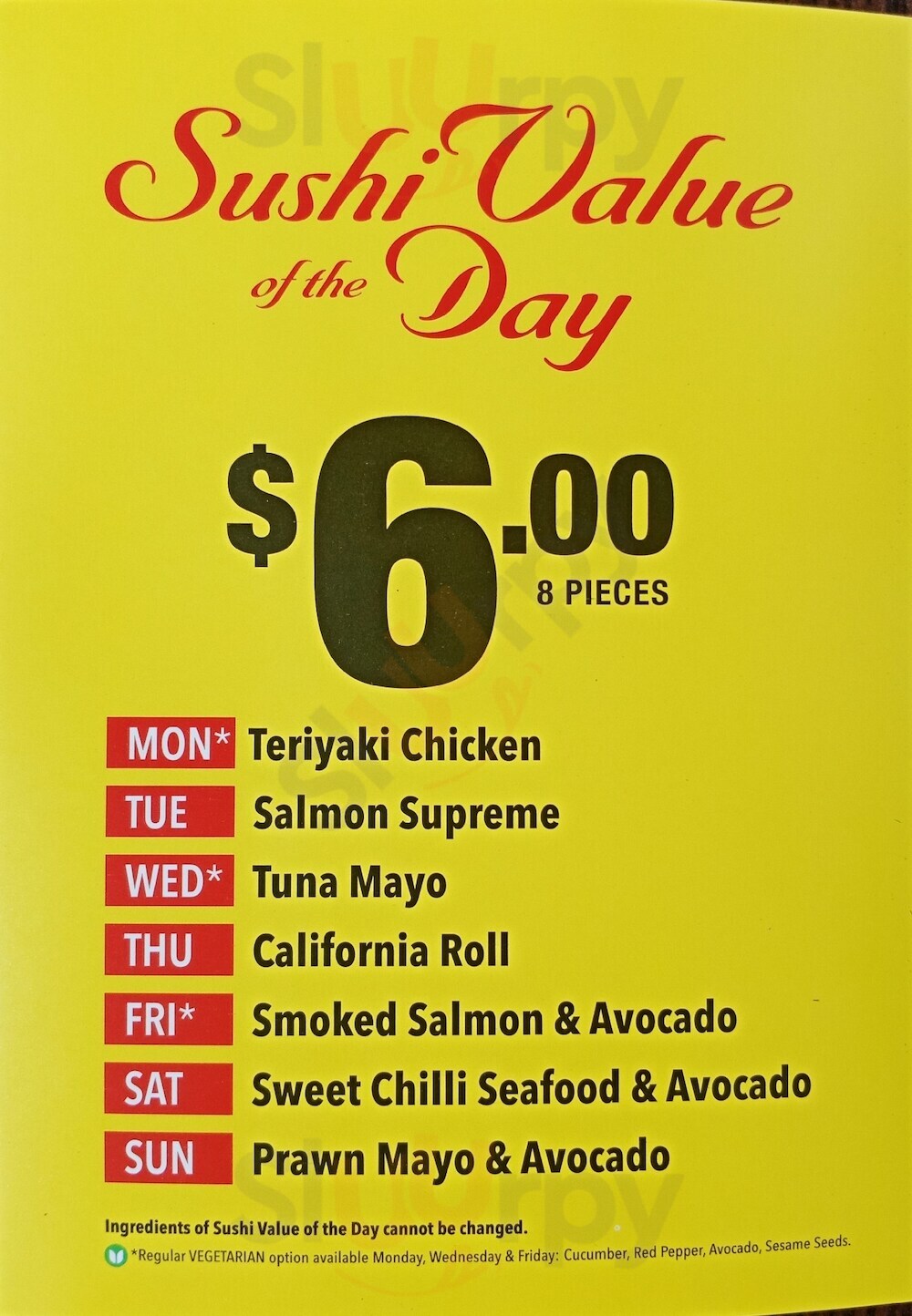 St. Pierre's Sushi - Anglesea Hamilton Menu - 1