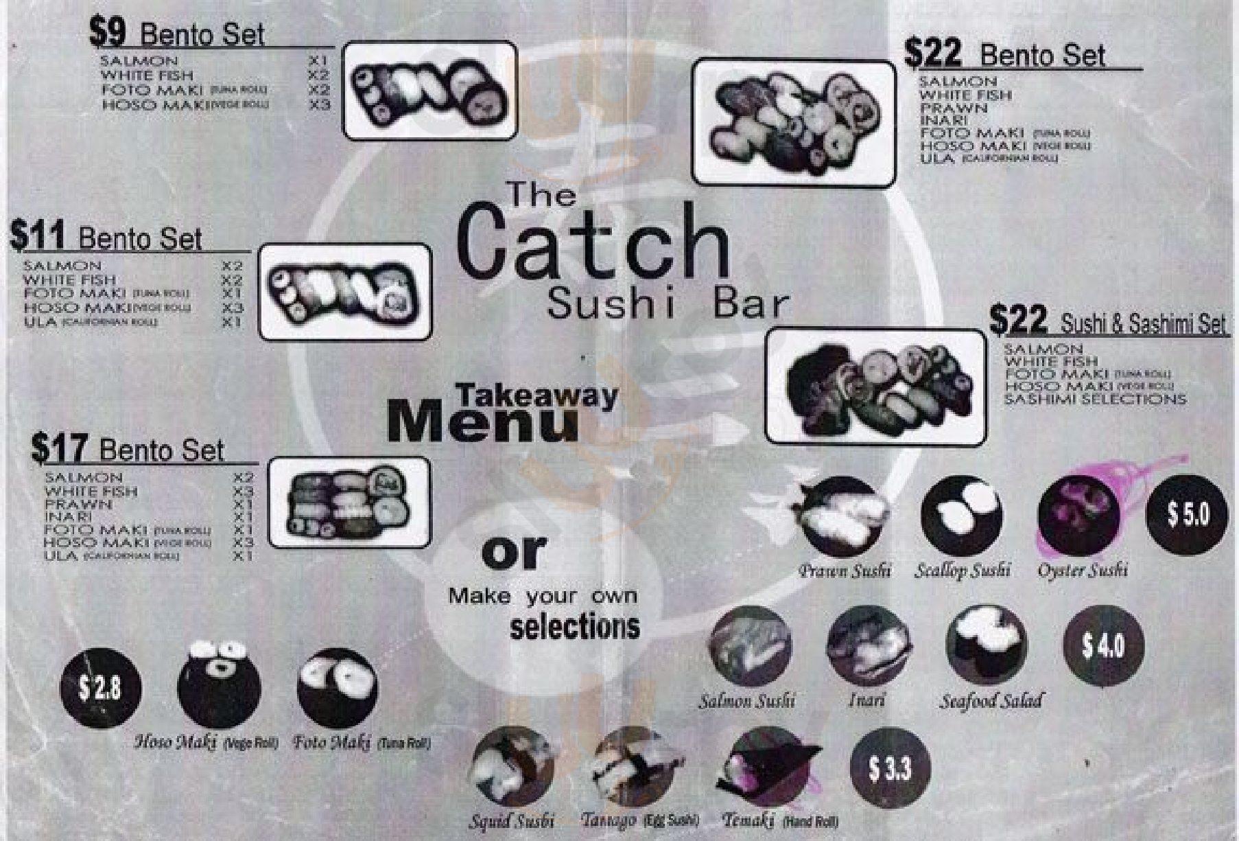 Catch Sushi Bar Wellington Menu - 1