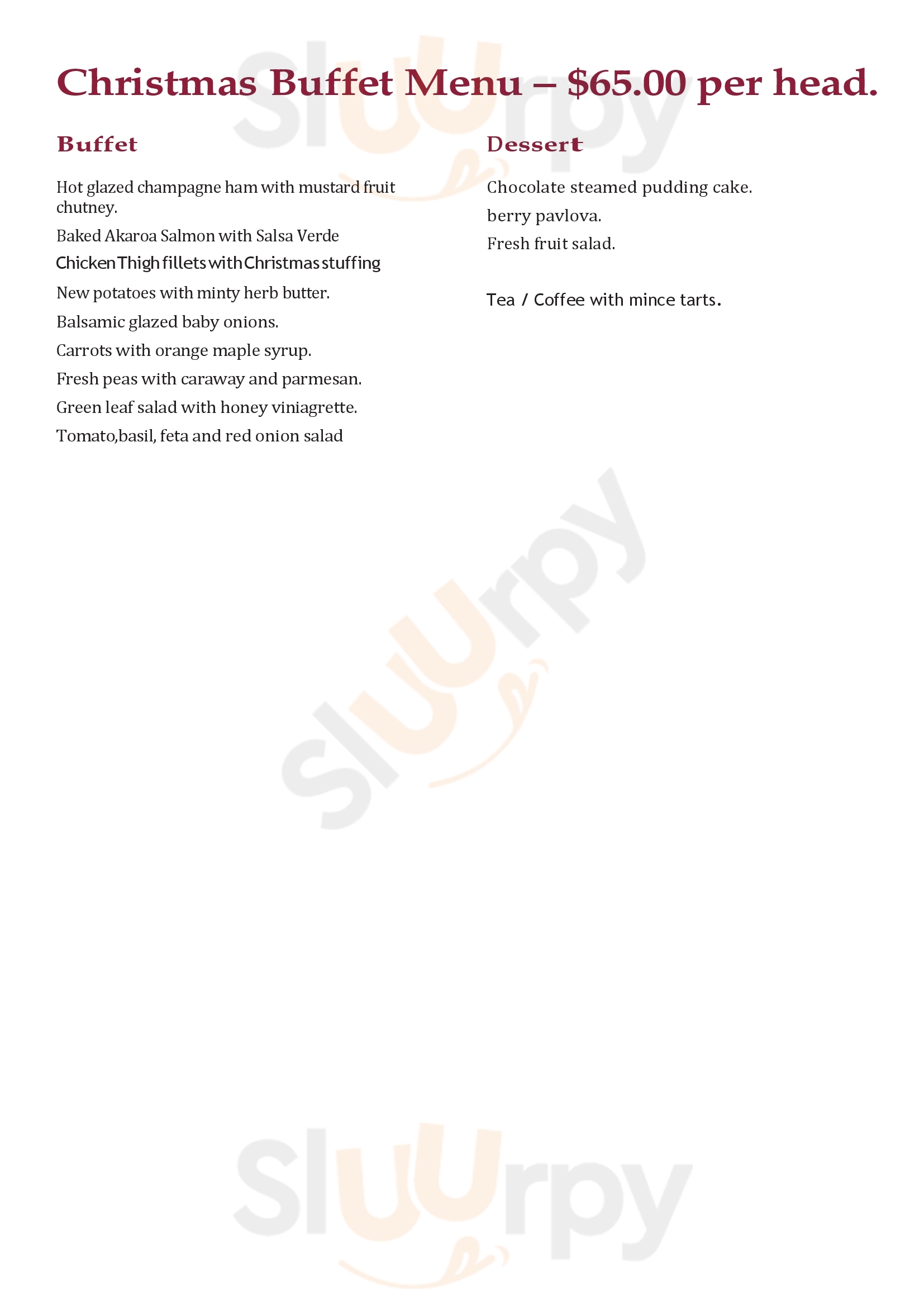 Langdale Vineyard Restaurant West Melton Menu - 1
