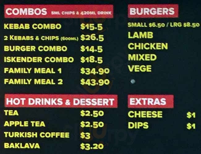 Babylon Kebab Wellington Menu - 1