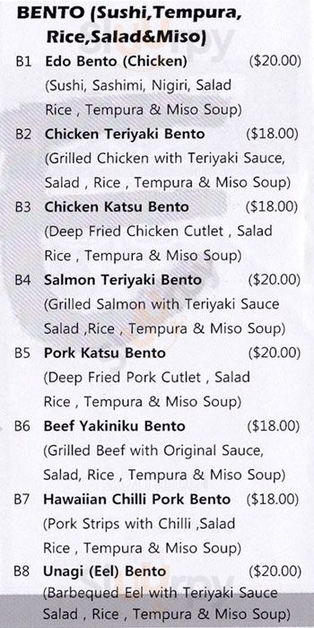 Edo Sushi Wellsford Menu - 1