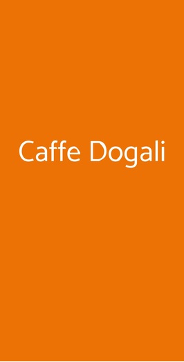 Caffé Dogali, Firenze