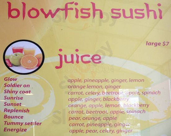 Blowfish Sushi Wellington Menu - 1