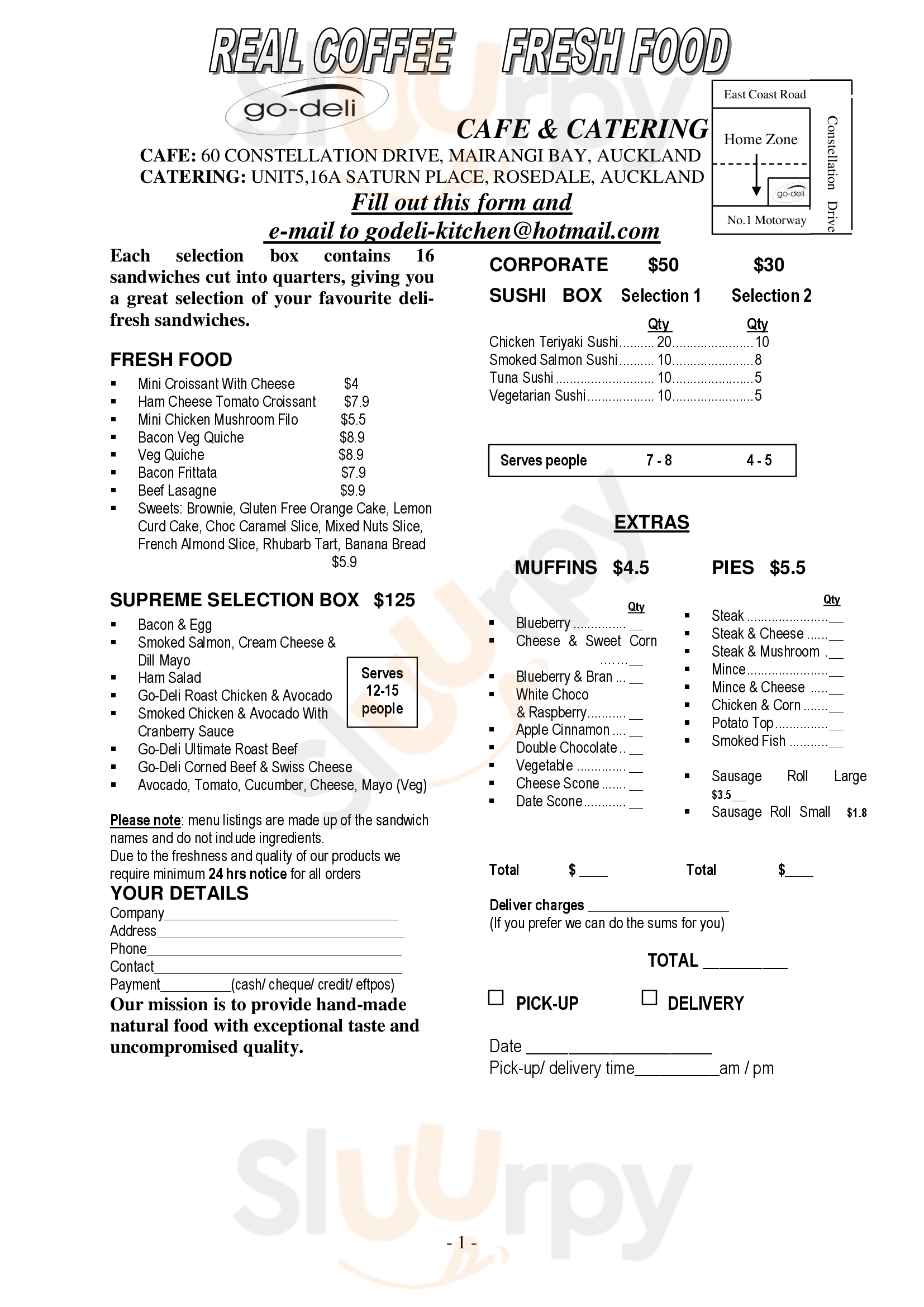 Go Deli Diamond Harbour Menu - 1