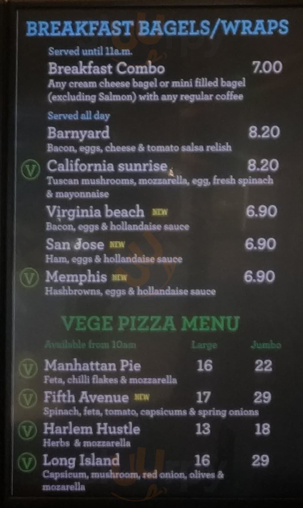 Wholly Bagels And Pizza Thorndon Wellington Menu - 1