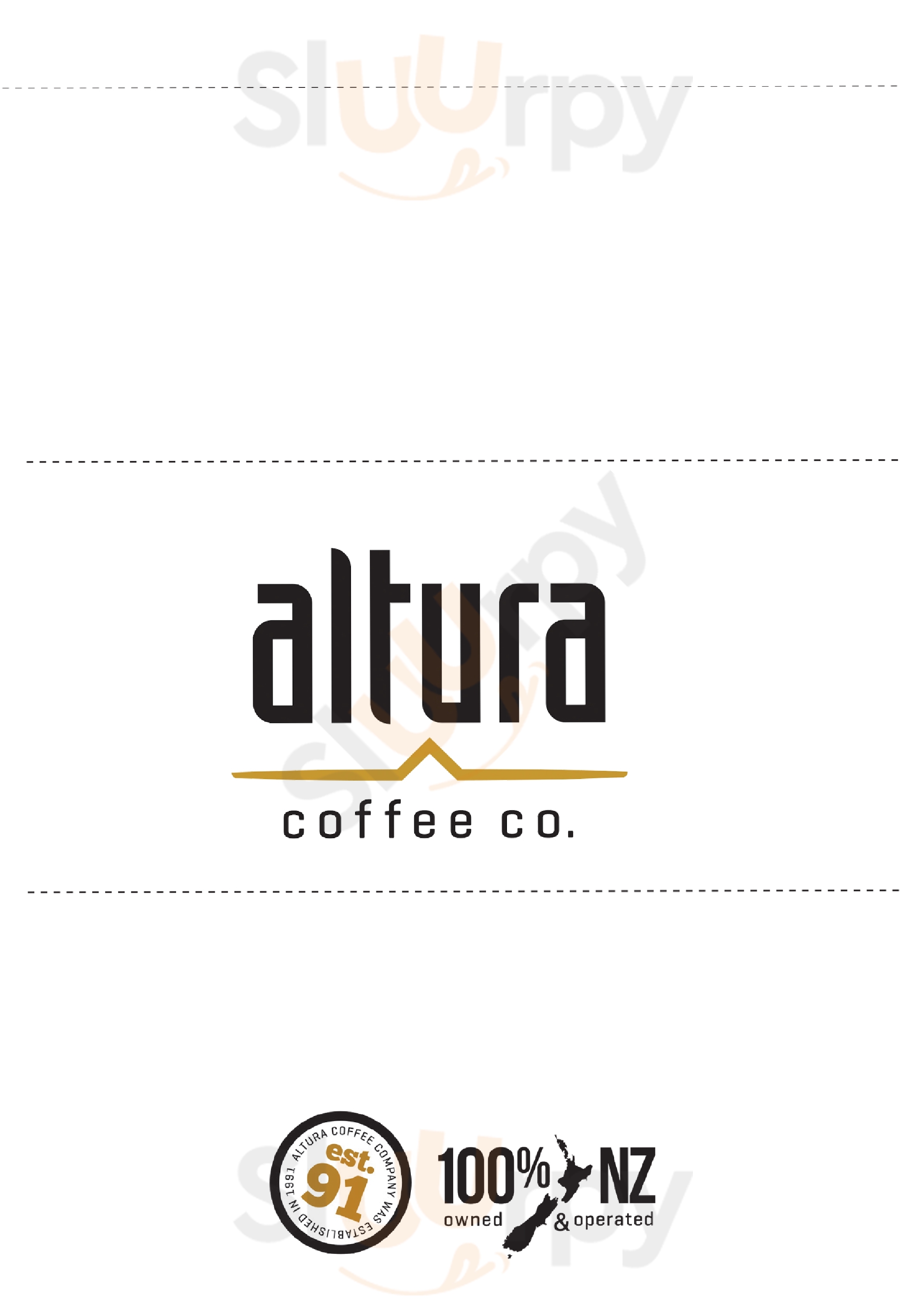 Altura Cafe & Roastery Auckland Central Menu - 1