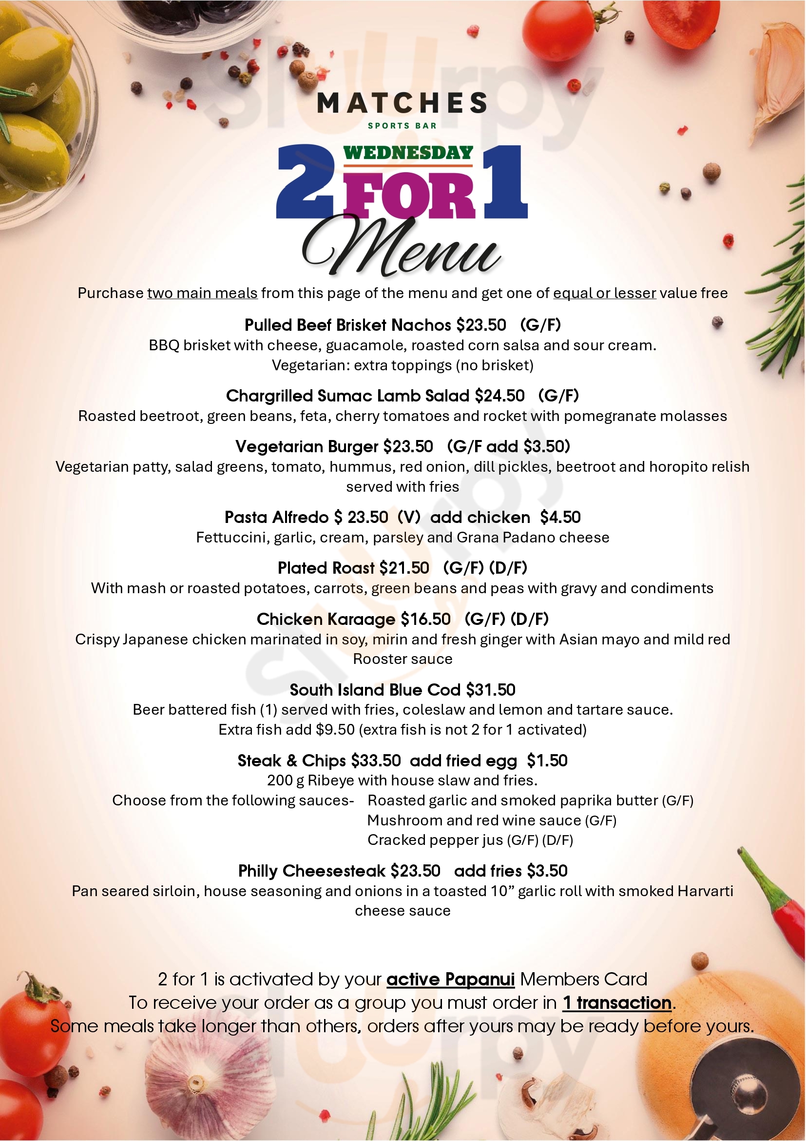 Embers Christchurch Menu - 1
