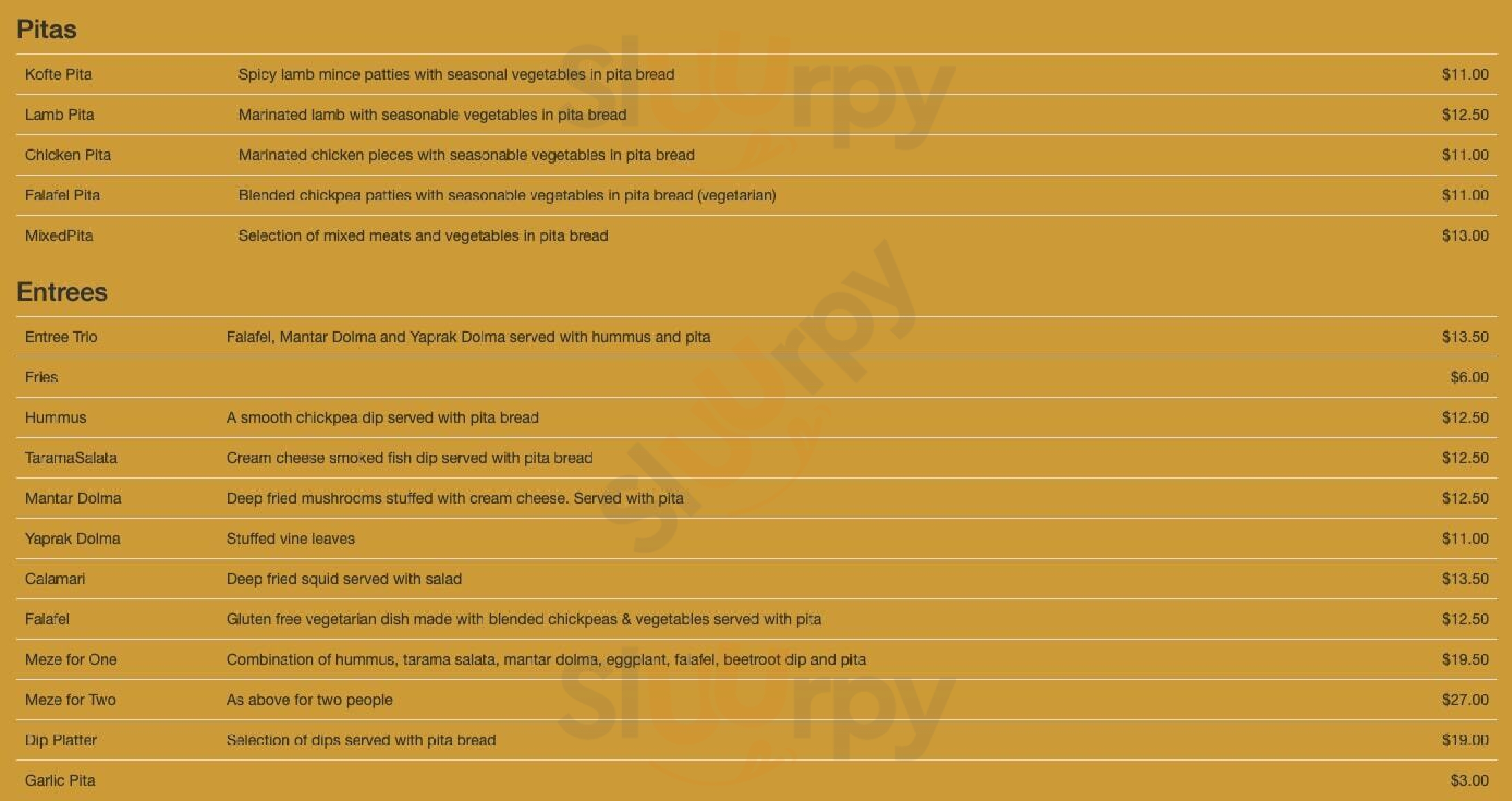 Cafe Karadeniz Auckland Central Menu - 1