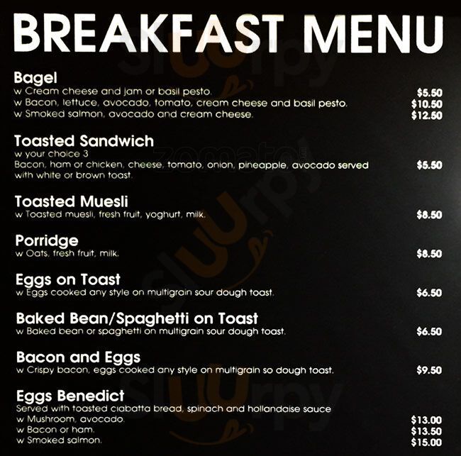 Hollywood Bakery Expresso Auckland Central Menu - 1