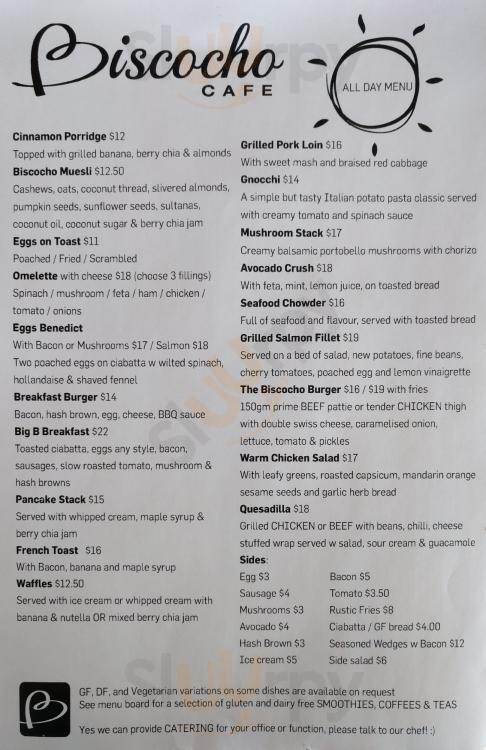 Biscocho Cafe Auckland Central Menu - 1