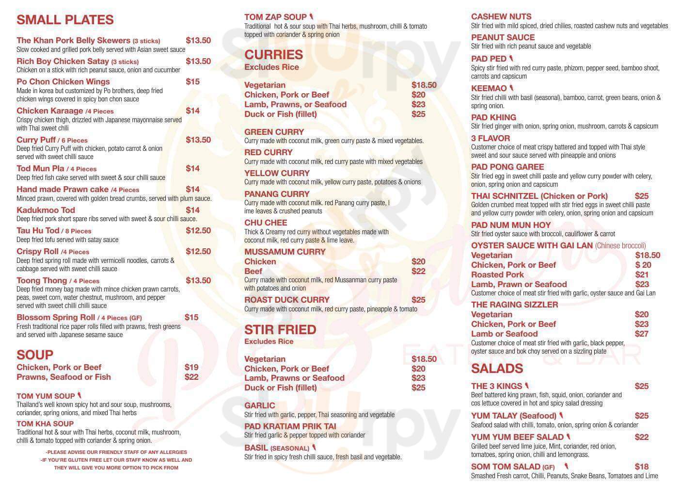 Po' Brothers Auckland Central Menu - 1