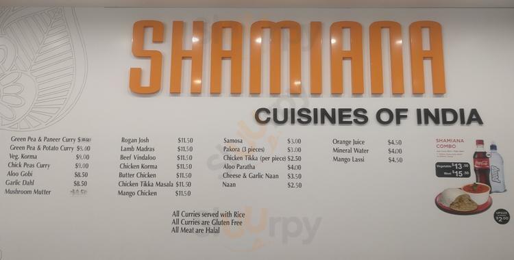 Shamiana Cuisines Of India Wellington Menu - 1