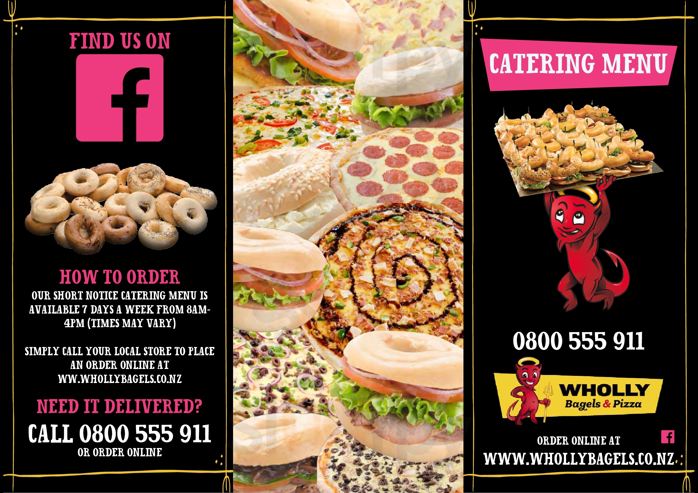 Main Menu - Wholly Bagels & Pizza