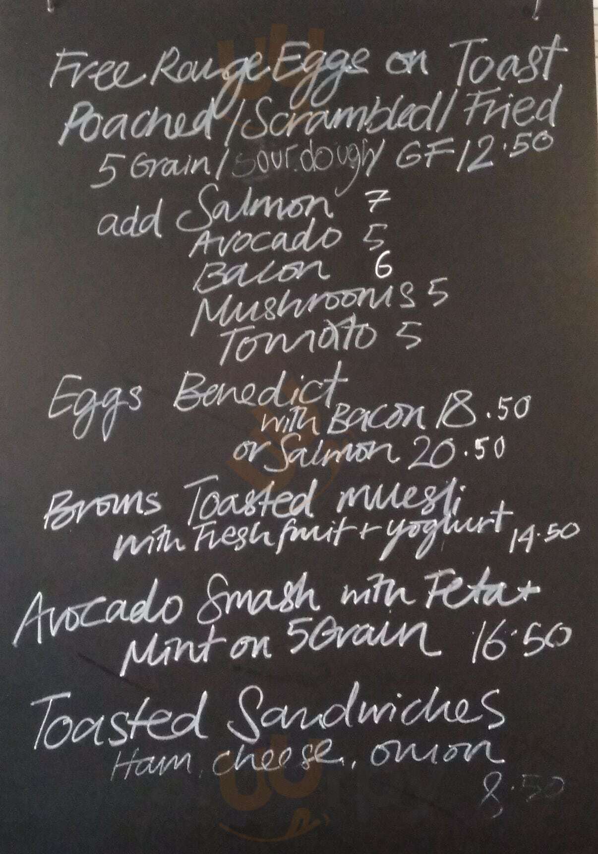 Browns Eatery And Store Auckland Central Menu - 1