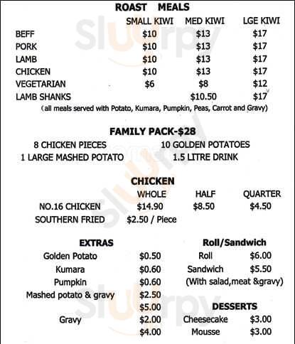Kiwi Roast Mangere Auckland Central Menu - 1