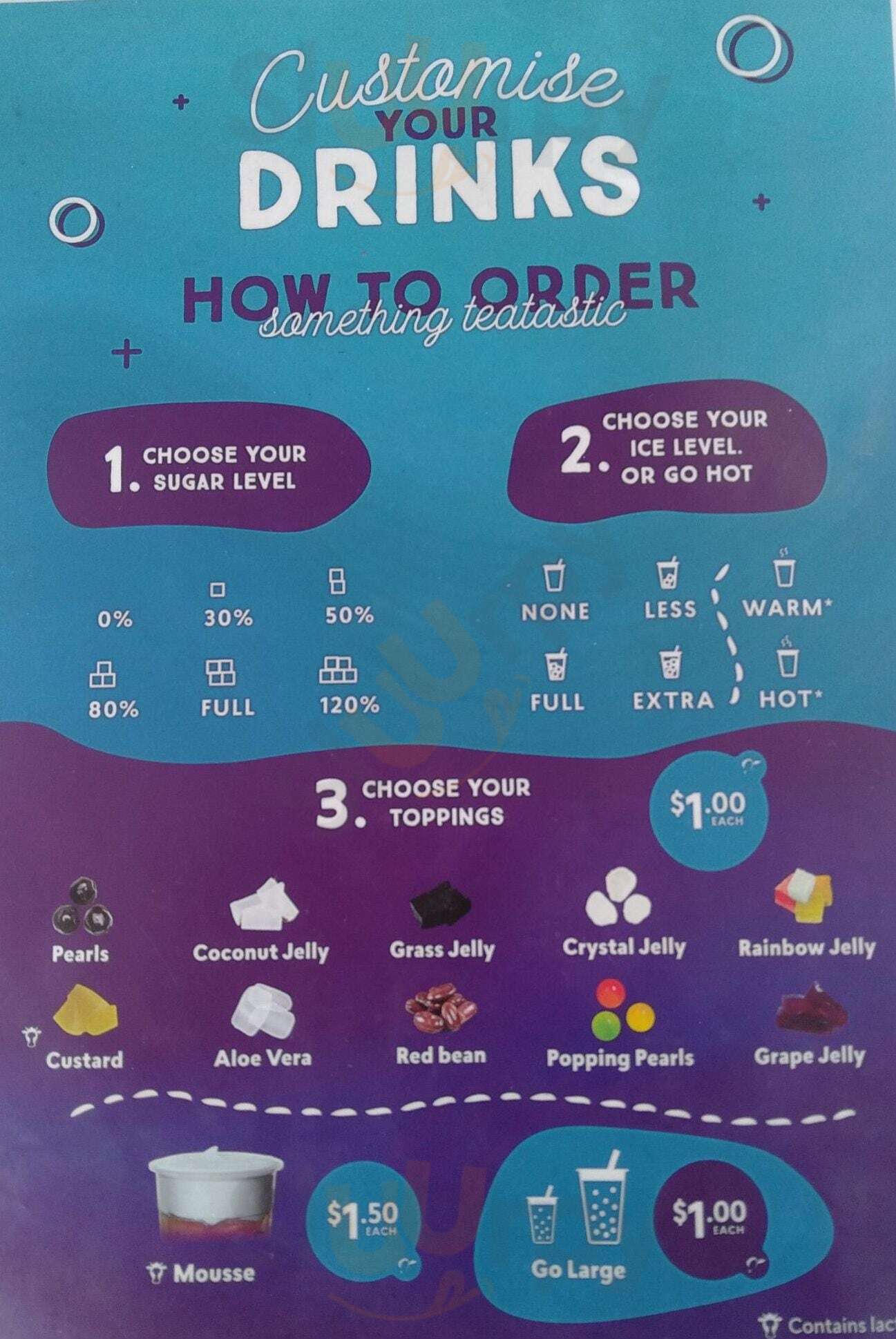 Chatime Auckland Central Menu - 1