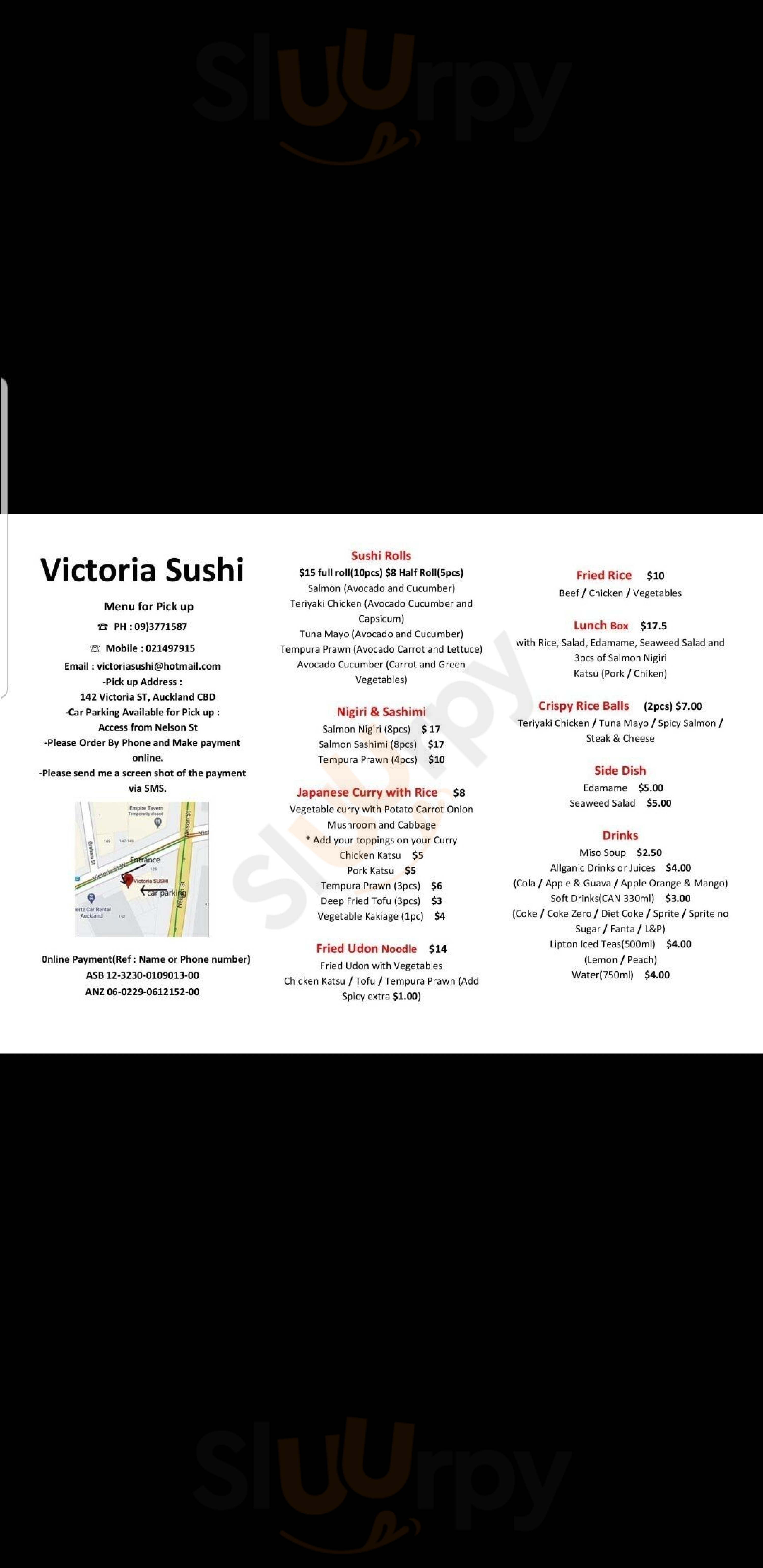 Victoria Sushi Auckland Central Menu - 1