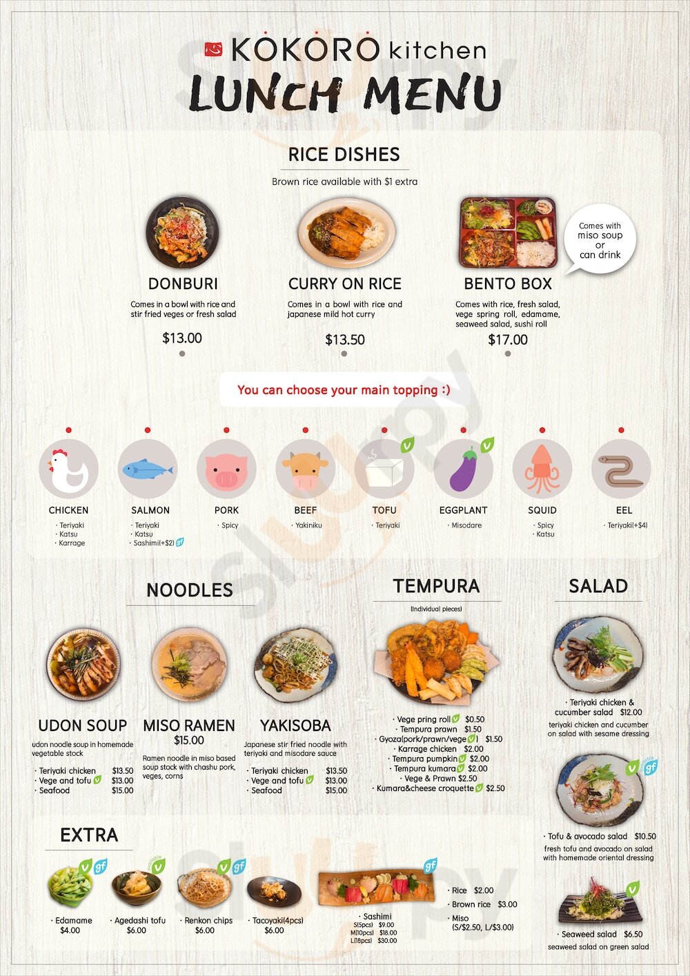 Kokoro Auckland Central Menu - 1