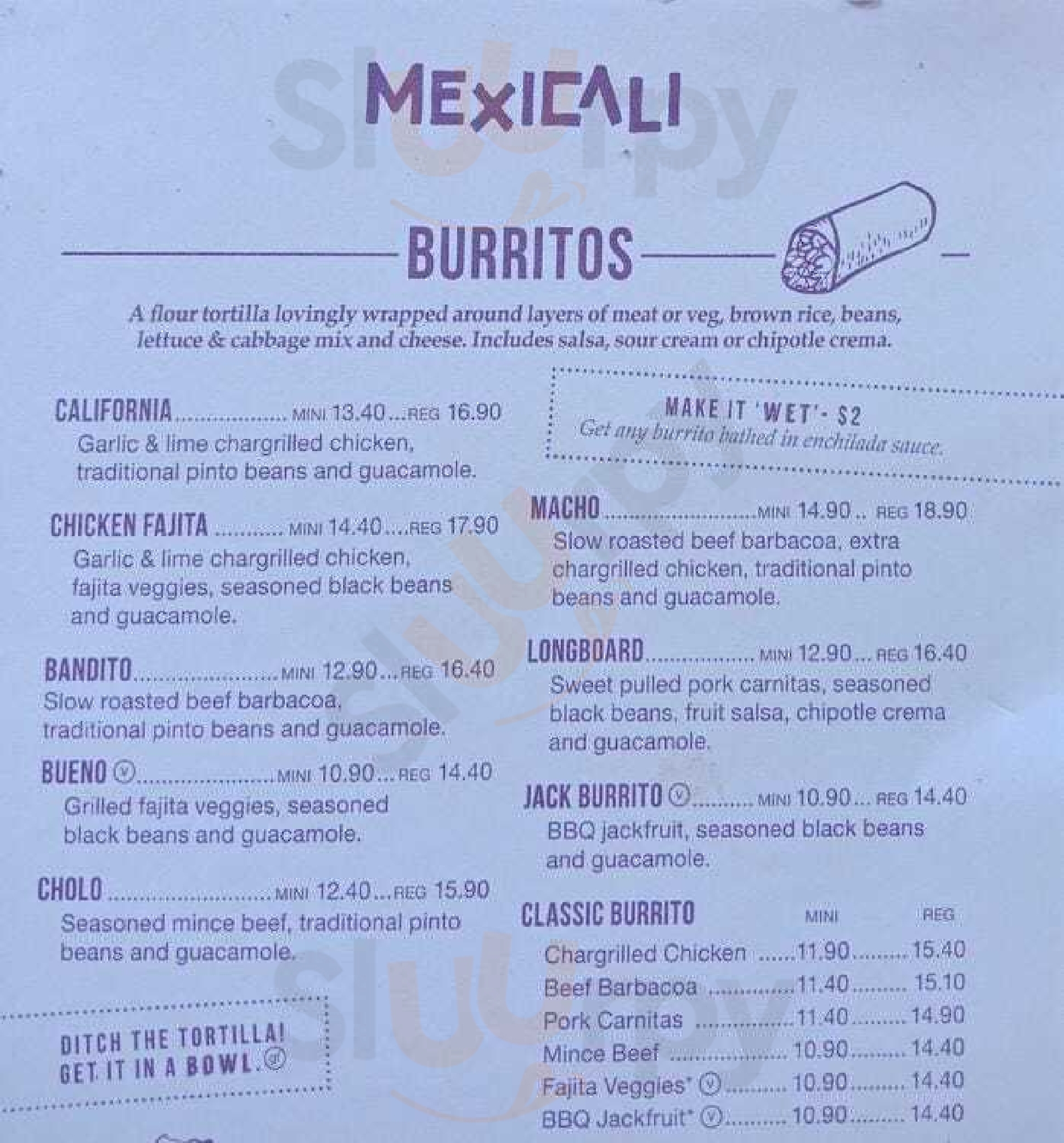 Mexicali Fresh Auckland Menu - 1