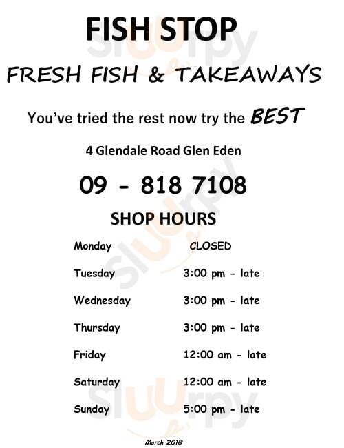 Fish Stop Auckland Menu - 1