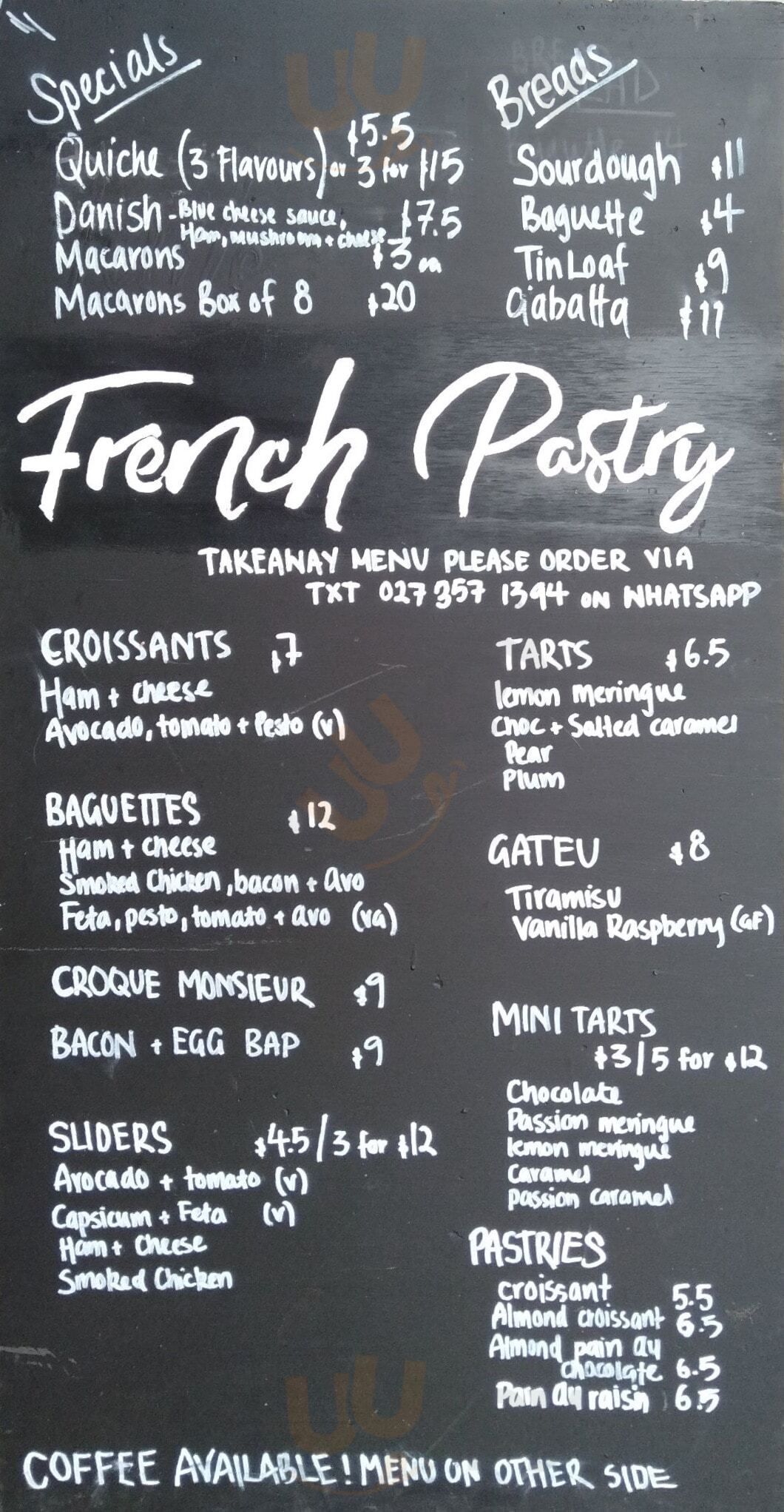Little French Pastry Auckland Central Menu - 1