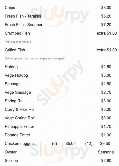Penny Fish & Chips Takeaway Auckland Menu - 1
