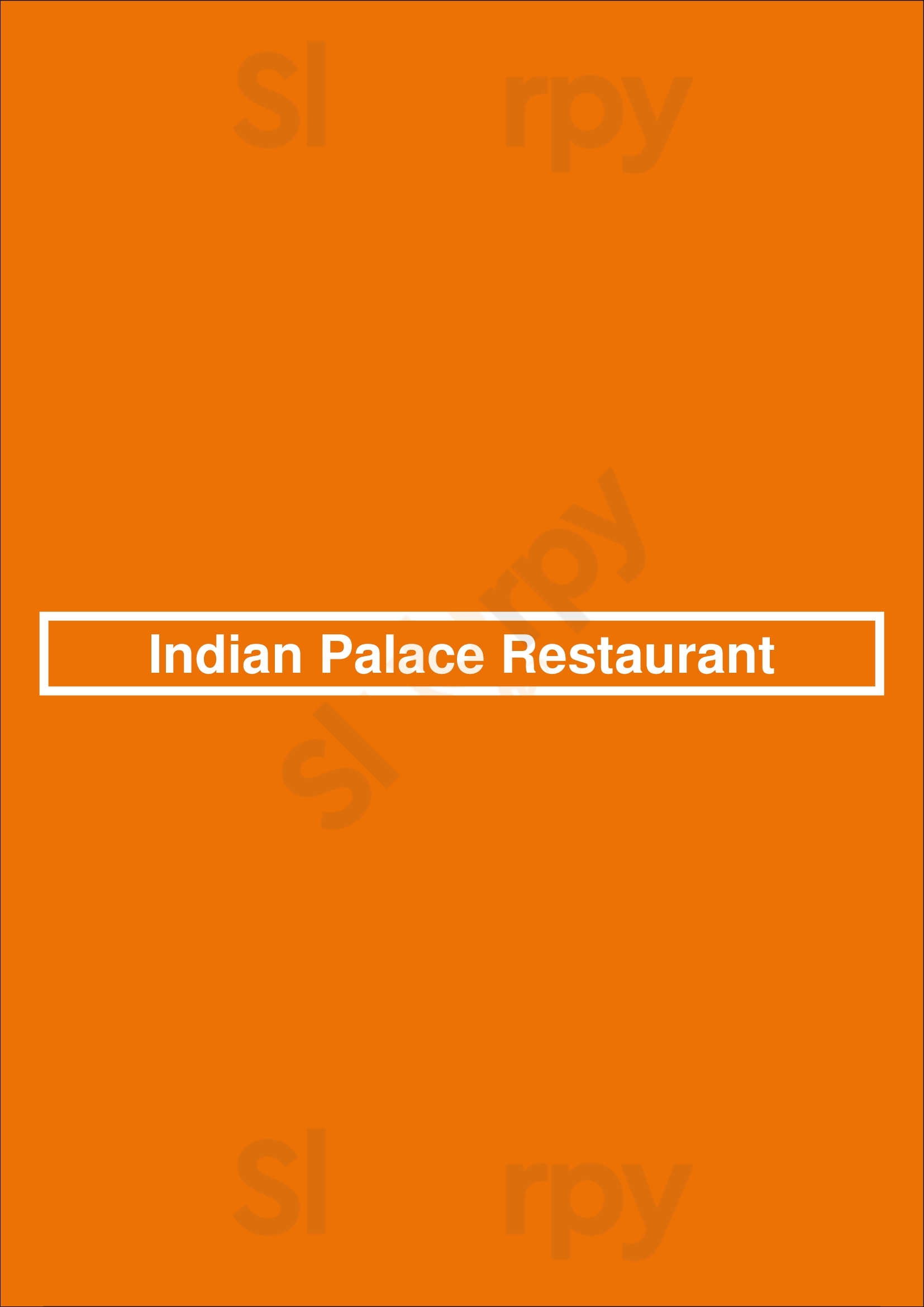 Indian Palace Restaurant Funchal Menu - 1