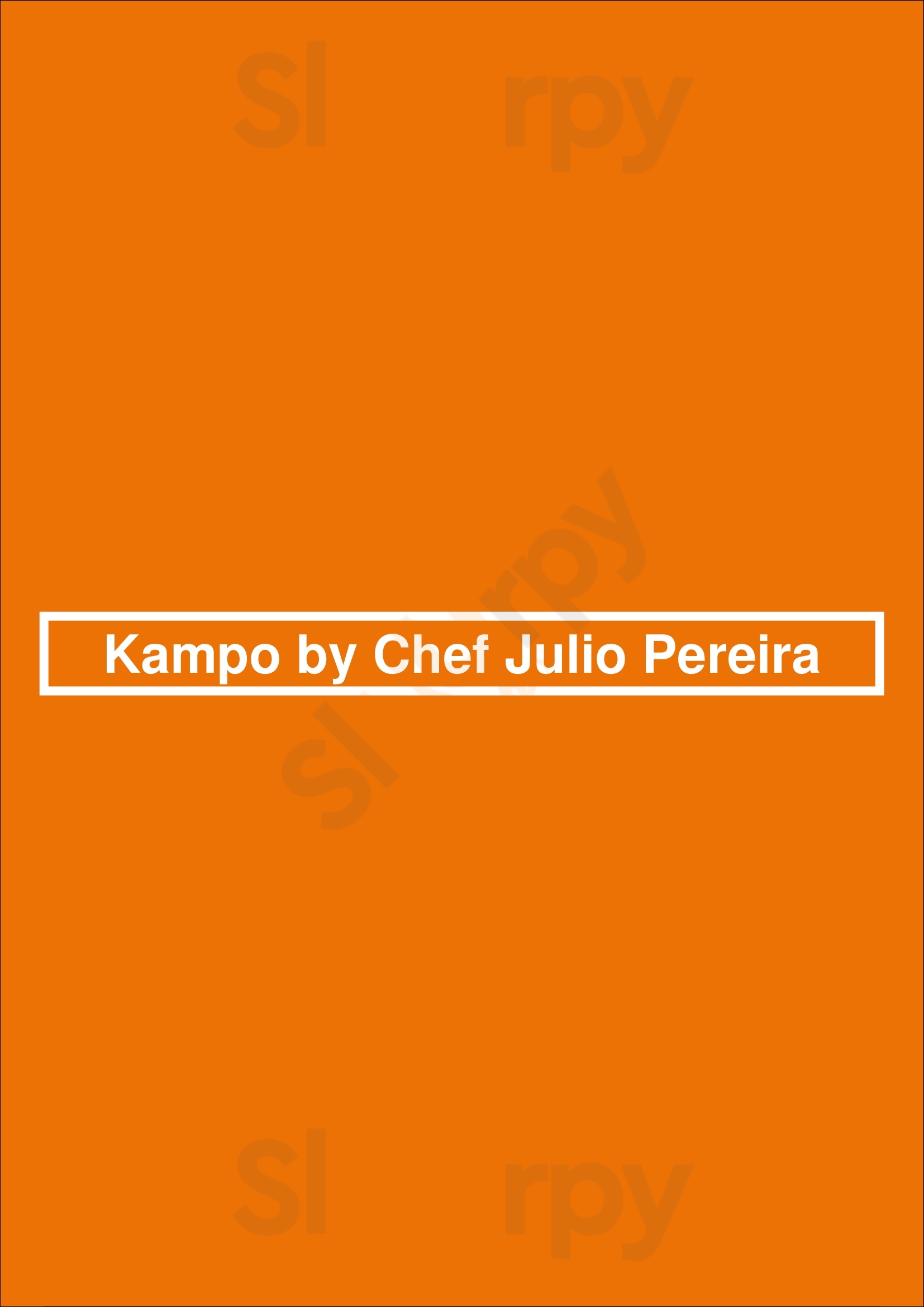 Kampo By Chef Júlio Pereira Funchal Menu - 1