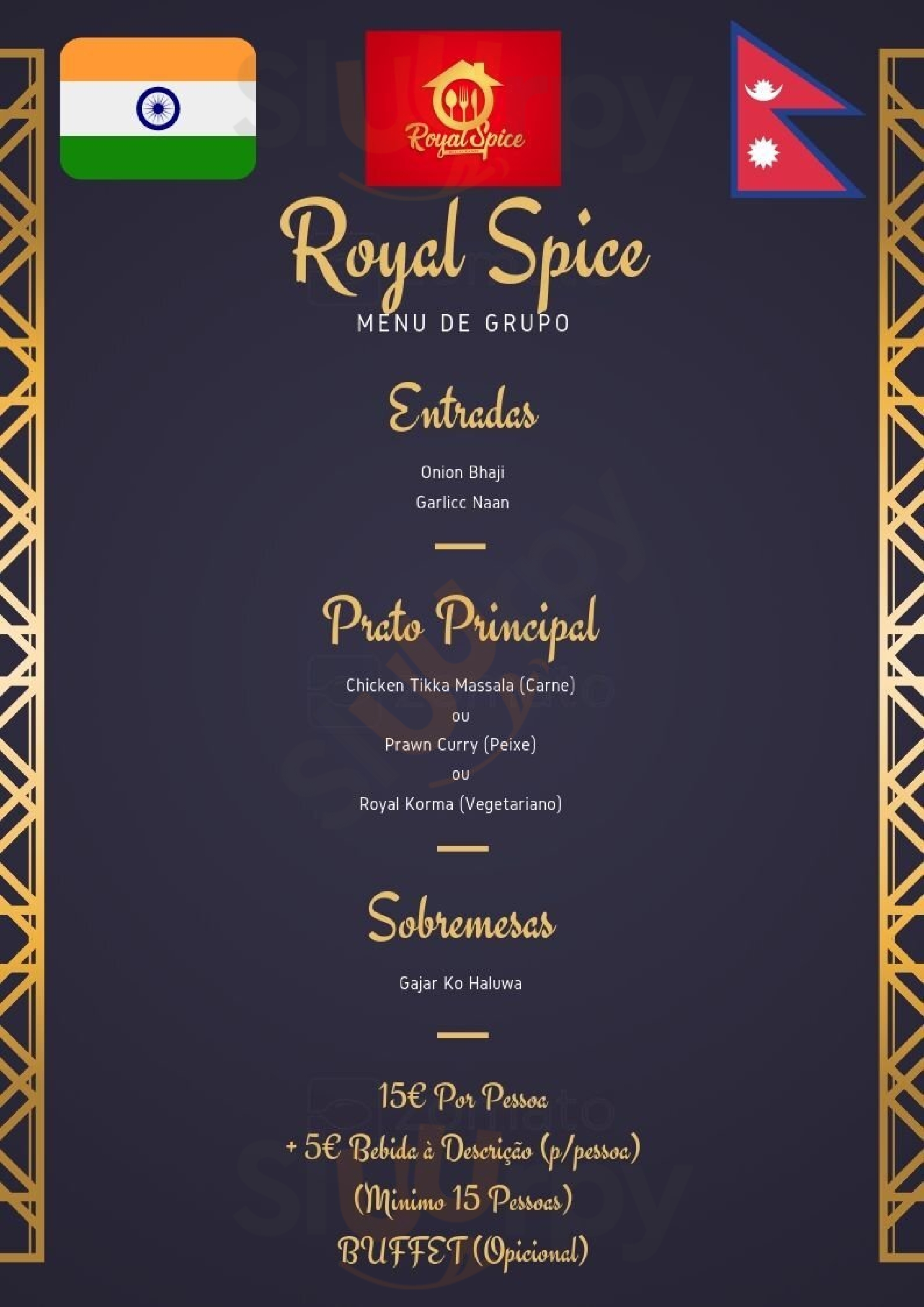 Royal Spice Lisboa Menu - 1
