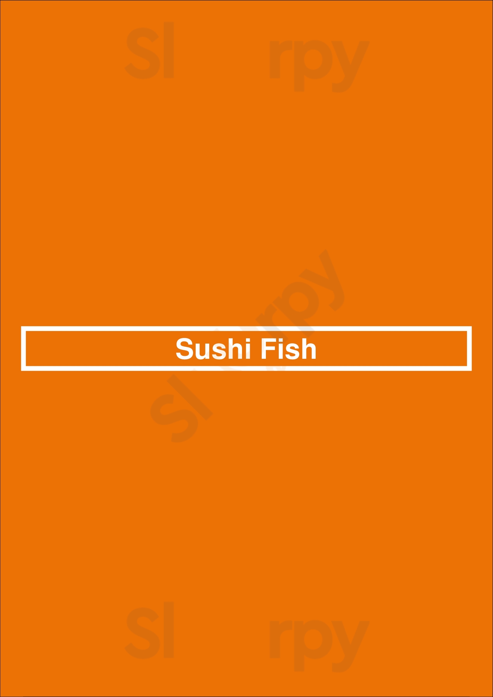 Sushi Fish Baleal Menu - 1