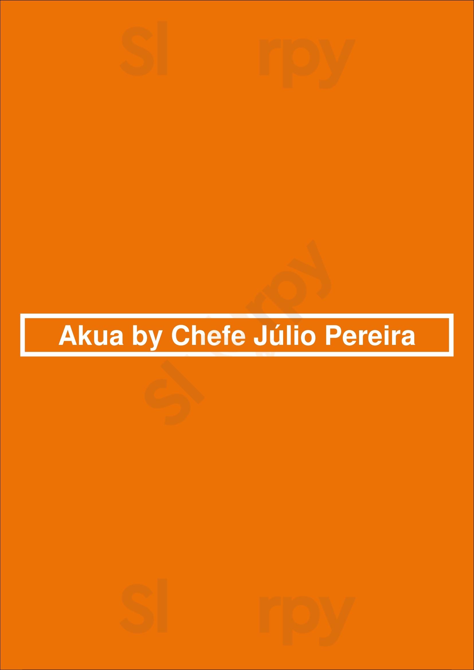 Ákua By Chef Júlio Pereira Funchal Menu - 1