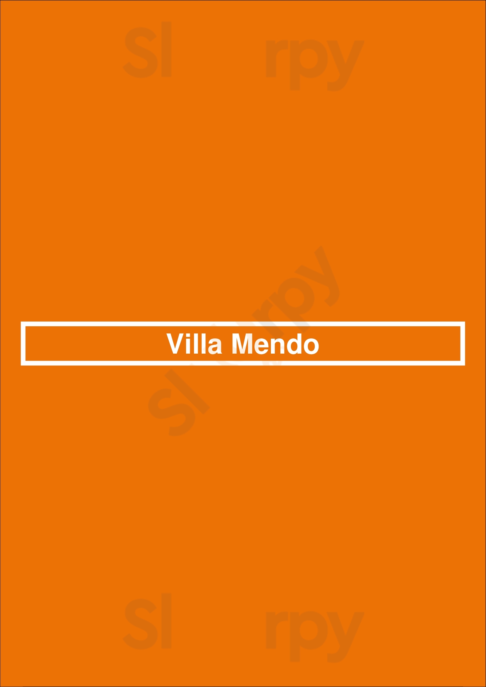 Villa Mendo Póvoa de Varzim Menu - 1