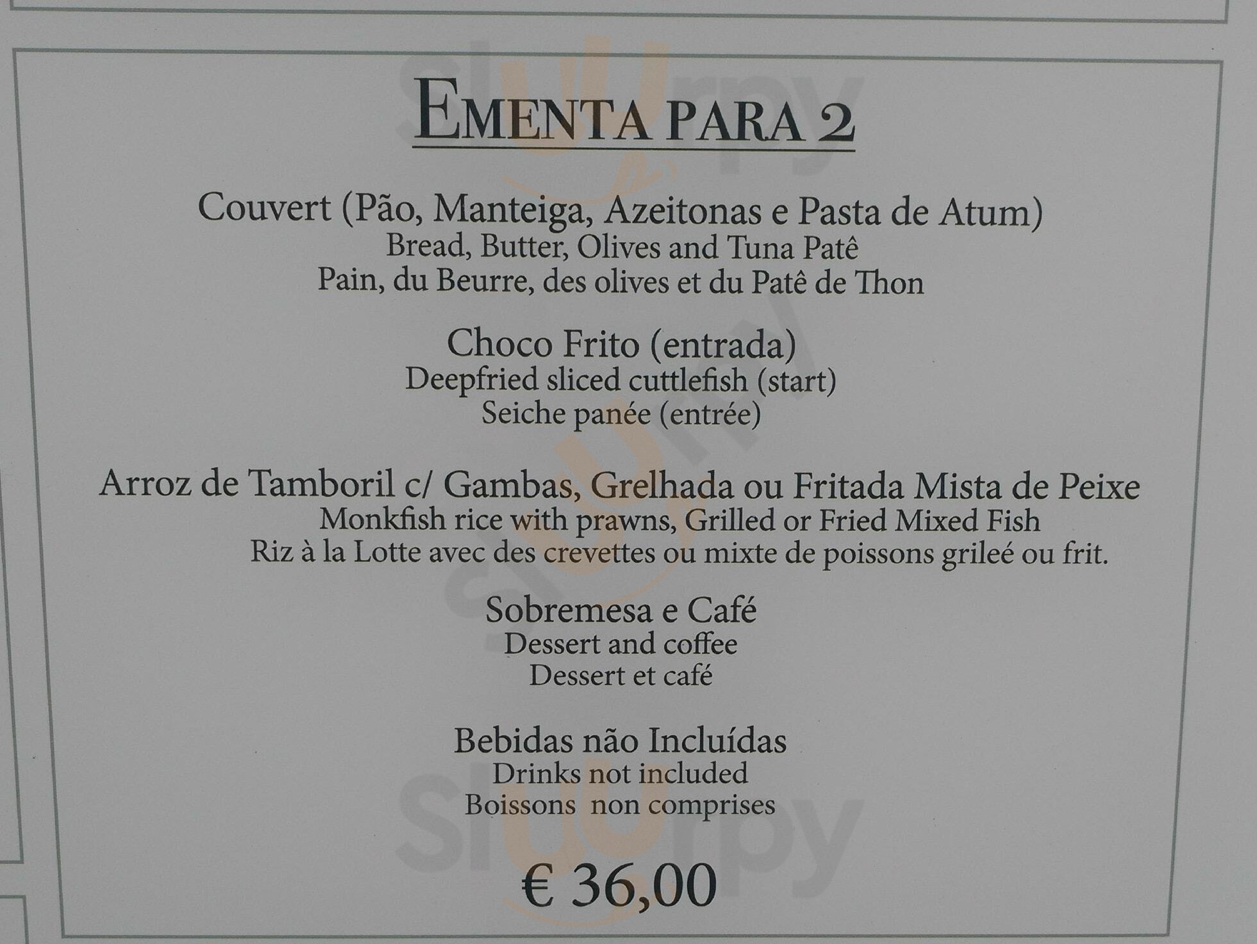 Restaurante Toca Do Caboz Ericeira Menu - 1
