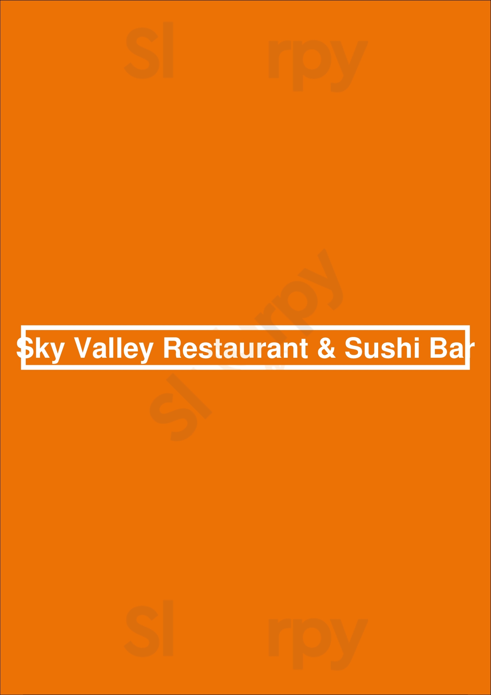 Sky Valley Restaurant & Sushi Bar Esposende Menu - 1