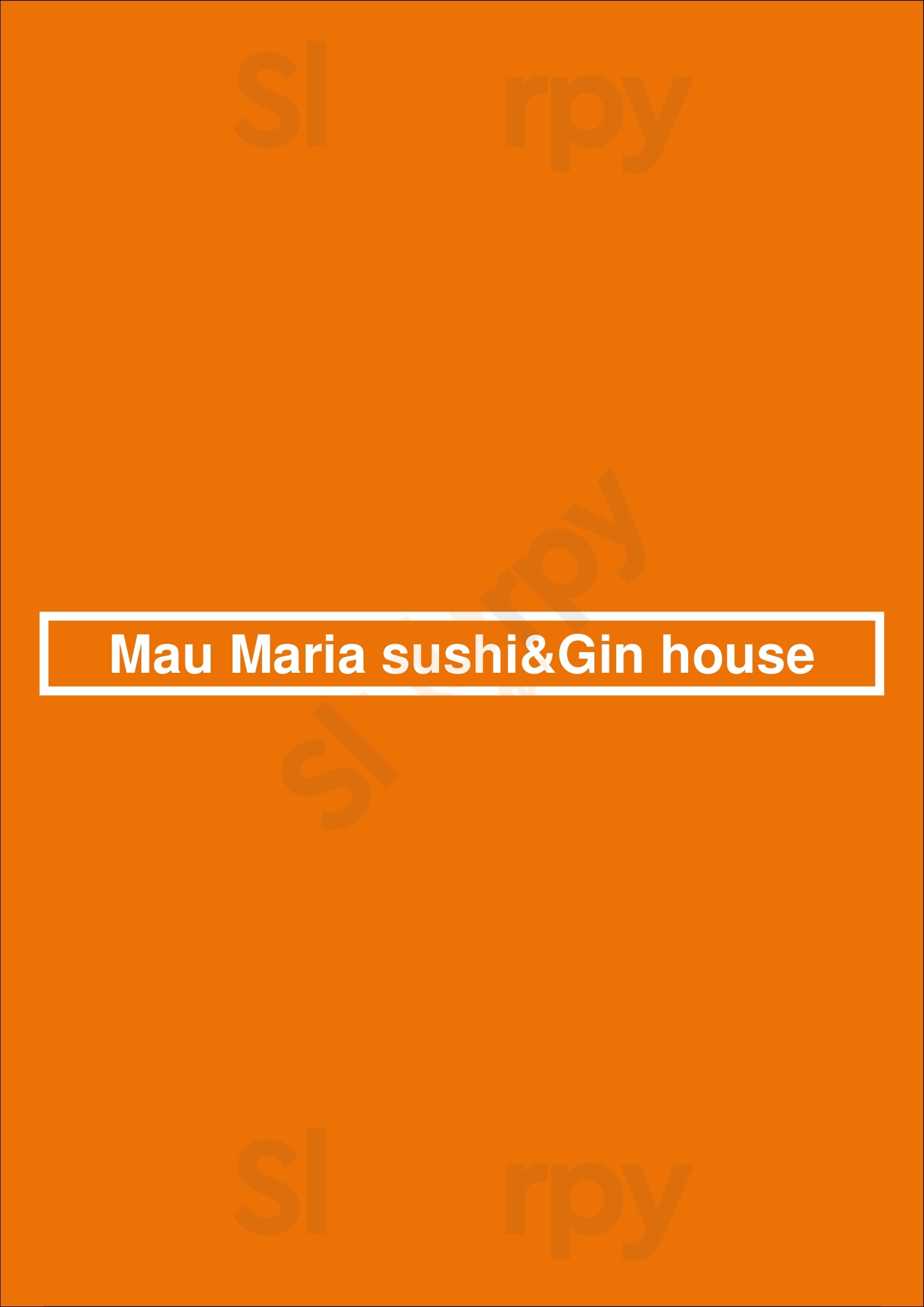 Mau Maria Sushi&gin House Espinho Menu - 1