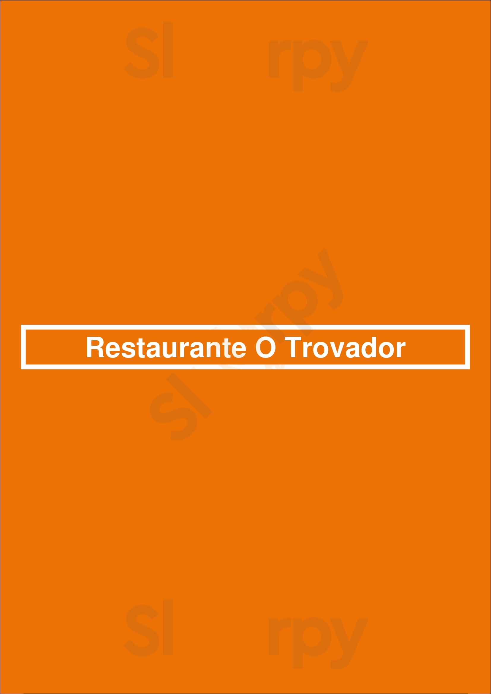 Restaurante O Trovador Coimbra Menu - 1