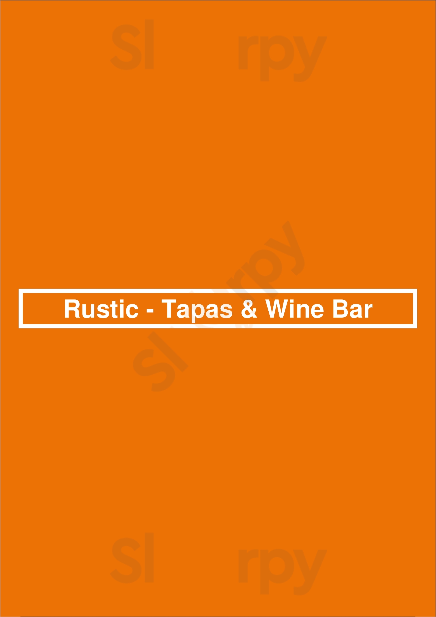 Rustic - Tapas & Wine Bar Monte Gordo Menu - 1