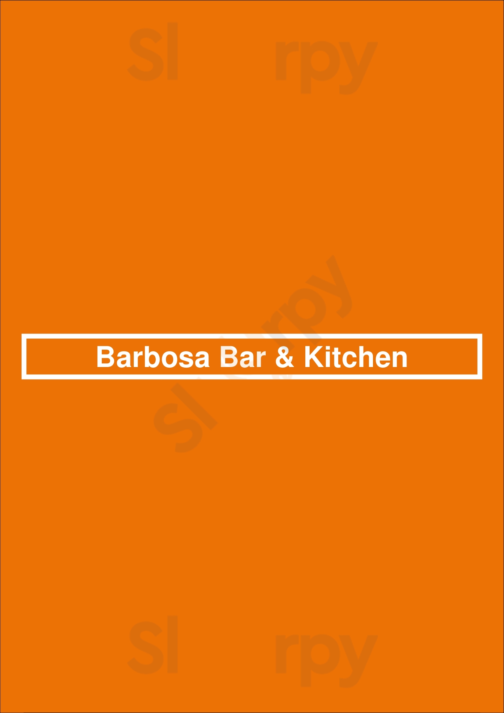Barbosa Bar & Kitchen Lagos Menu - 1