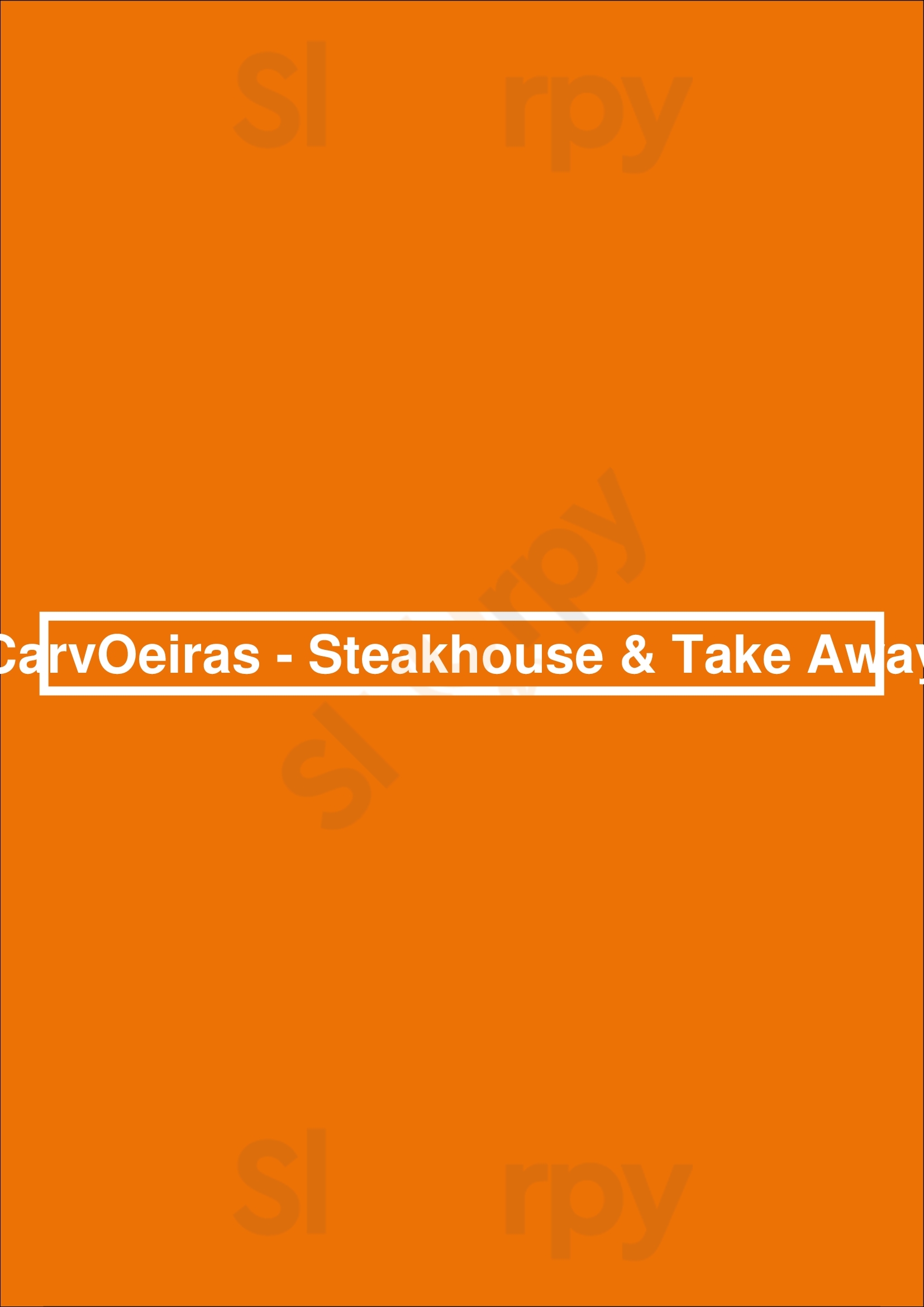 Carvoeiras - Steakhouse & Take Away Oeiras Menu - 1