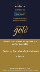 Essência Restaurante Vegetariano menu