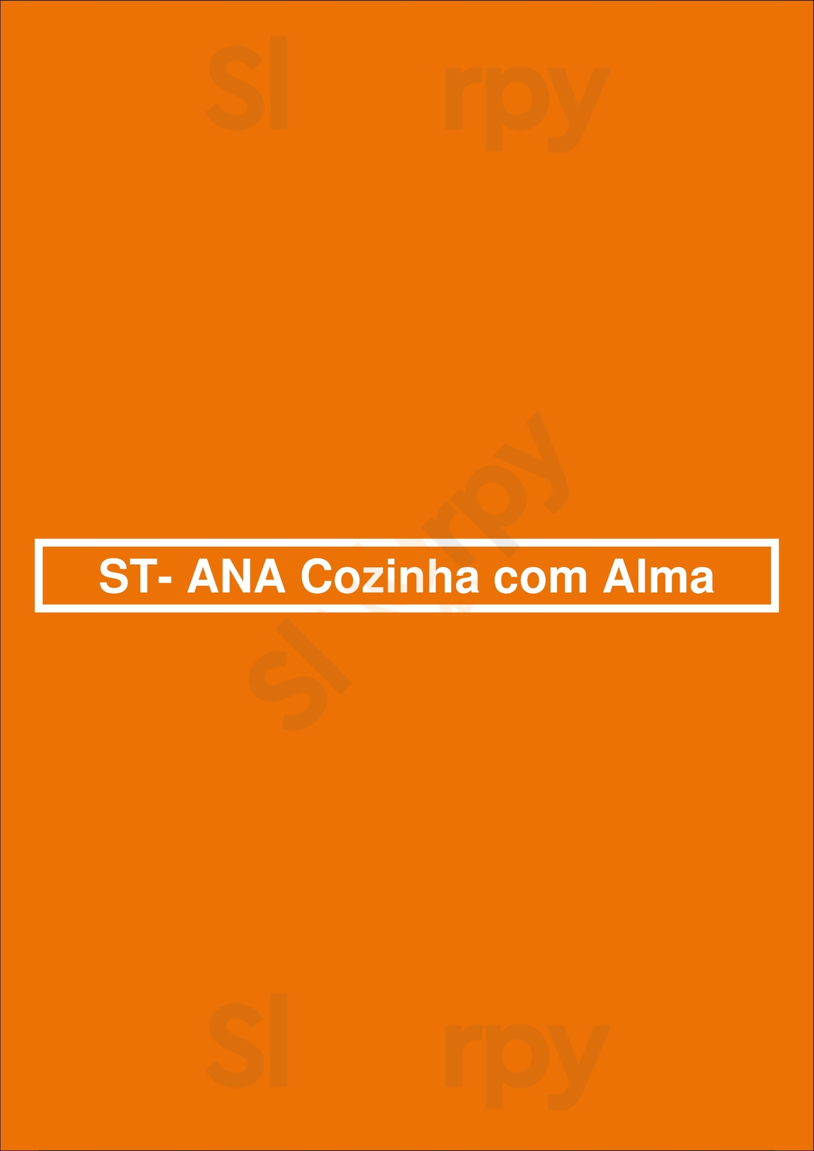 St- Ana Cozinha Com Alma Vila Nova de Famalicão Menu - 1