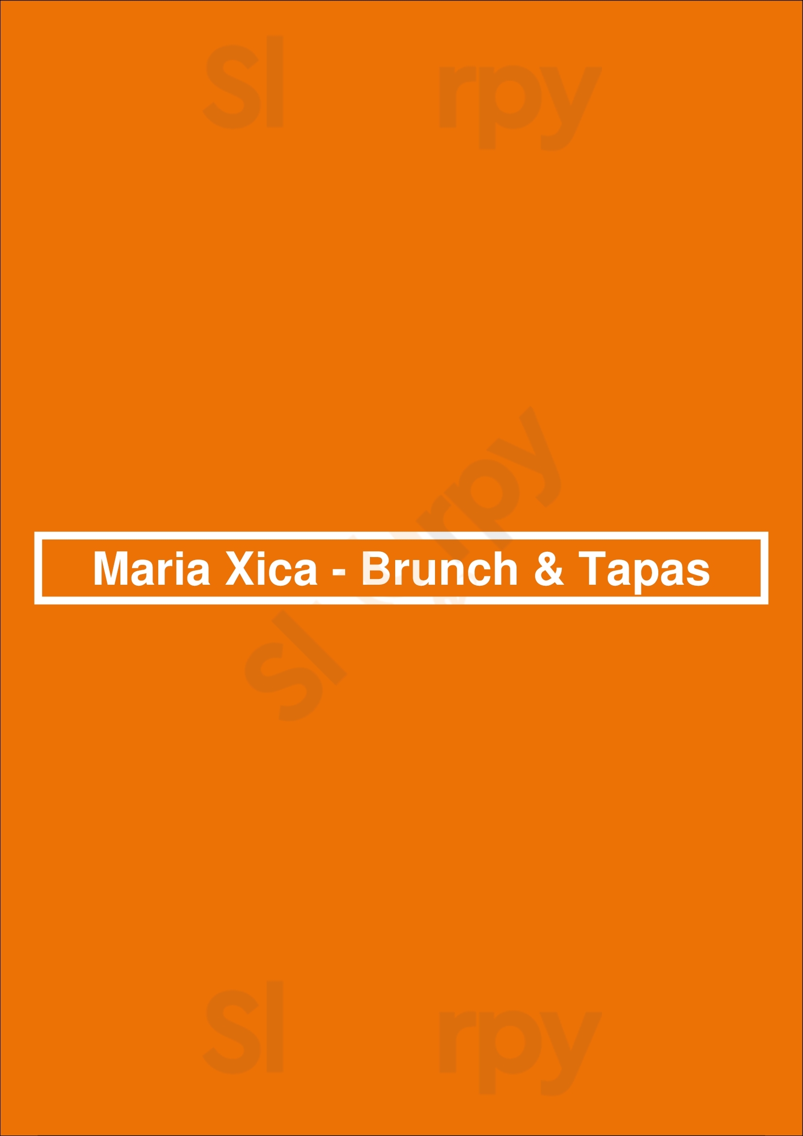 Maria Xica - Brunch & Tapas Caldas da Rainha Menu - 1