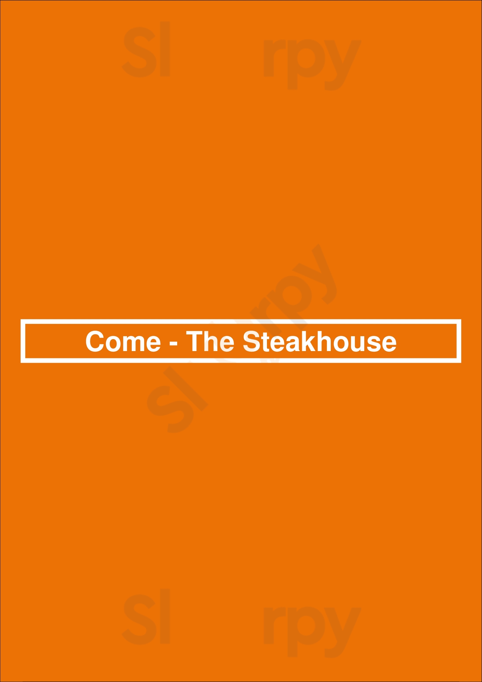 Come - The Steakhouse Benedita Menu - 1