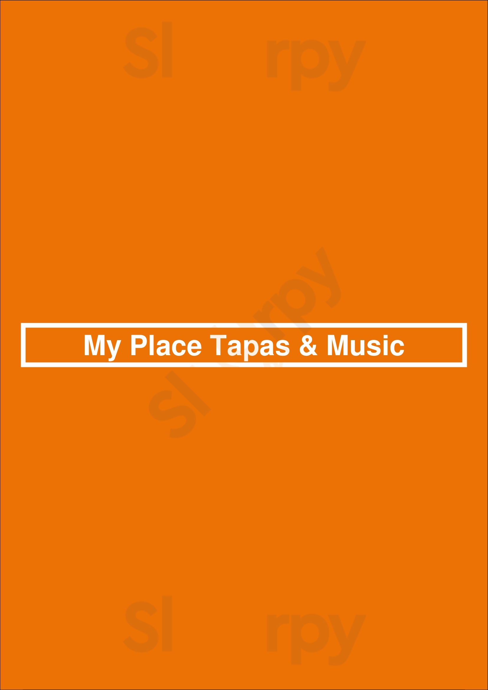 My Place Tapas & Music Leça da Palmeira Menu - 1